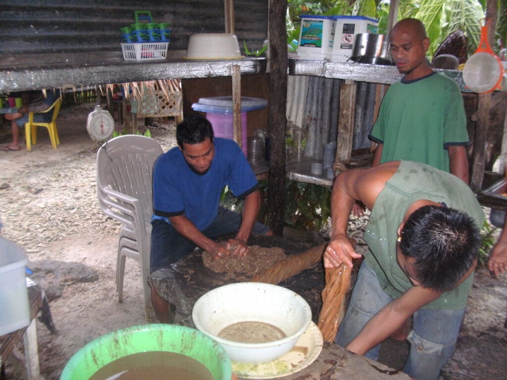 Preparing Kava in Phonpei