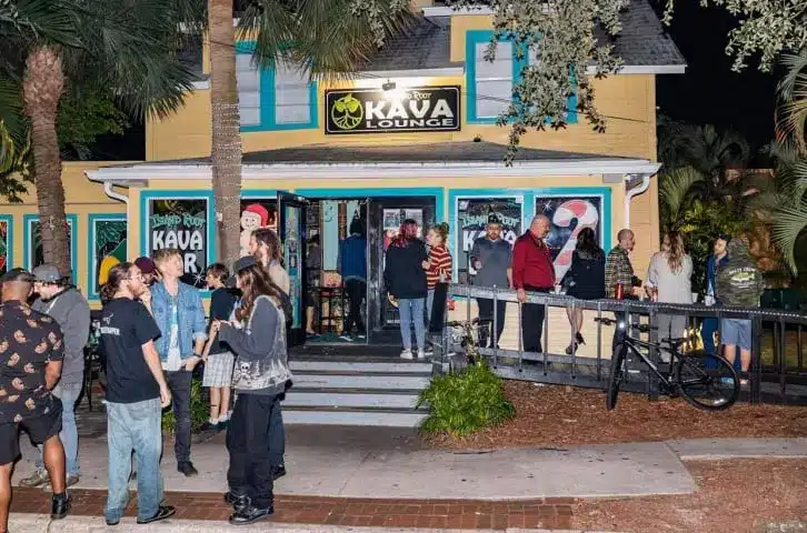 ava bringing people together Caption: Chilled out Kava Drinkers enjoying themselves at Island Root Kava Bar, Melbourne, FL.